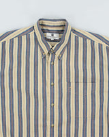 Vintage Pierre Balmain Striped Short Sleeve Shirt - L