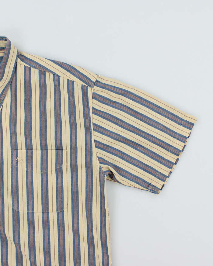 Vintage Pierre Balmain Striped Short Sleeve Shirt - L