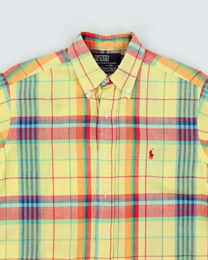Vintage Ralph Lauren Check Short Sleeve Shirt - M