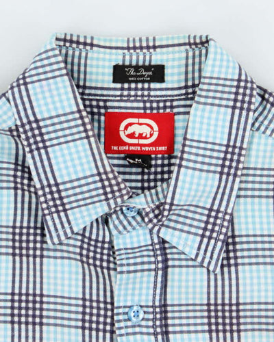 Vintage 00s Ecko Check Short Sleeve Shirt - M