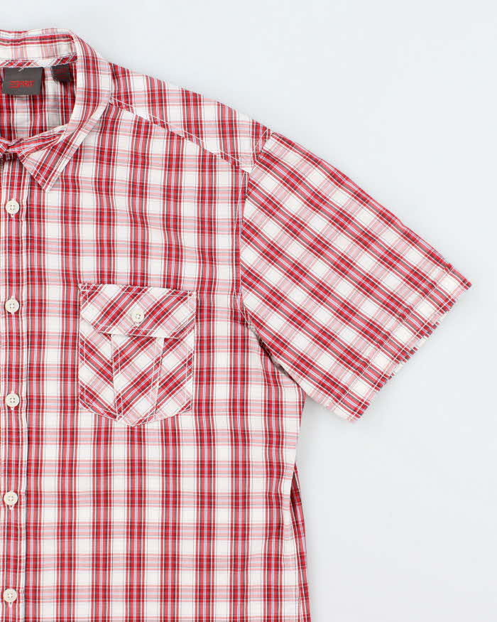 Vintage 00s Esprit Check Short Sleeve Shirt - L