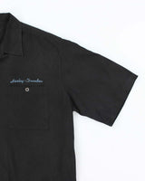 Vintage Harley Davidson Embroidered Silk Shirt - L