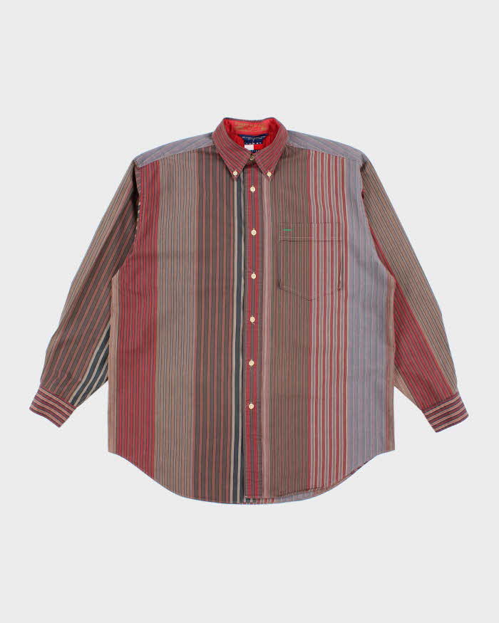 Vintage Tommy Hilfiger Stripe Oversized Shirt - S