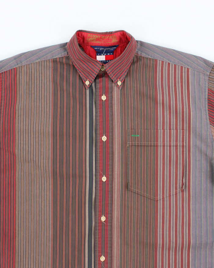 Vintage Tommy Hilfiger Stripe Oversized Shirt - S