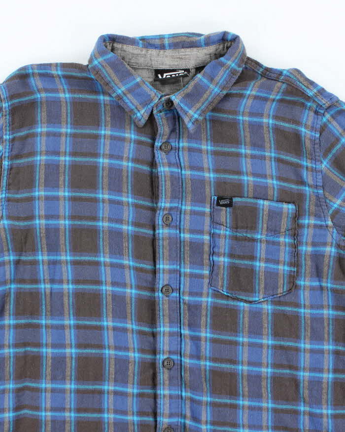 Vintage Y2K Vans Lightweight Flannel Shirt - L