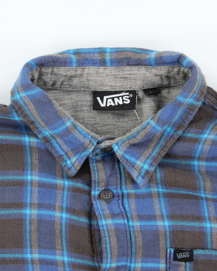 Vintage Y2K Vans Lightweight Flannel Shirt - L