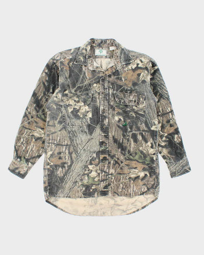 Vintage Y2K Mossy Oak Heavyweight Long Sleeve Shirt - M