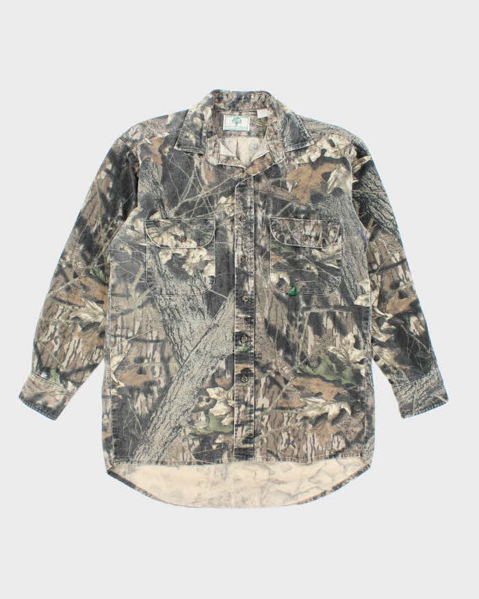 Vintage Y2K Mossy Oak Heavyweight Long Sleeve Shirt - M