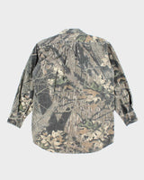 Vintage Y2K Mossy Oak Heavyweight Long Sleeve Shirt - M