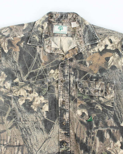 Vintage Y2K Mossy Oak Heavyweight Long Sleeve Shirt - M