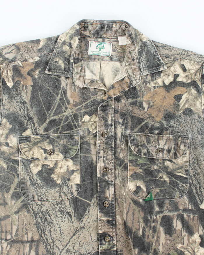 Vintage Y2K Mossy Oak Heavyweight Long Sleeve Shirt - M