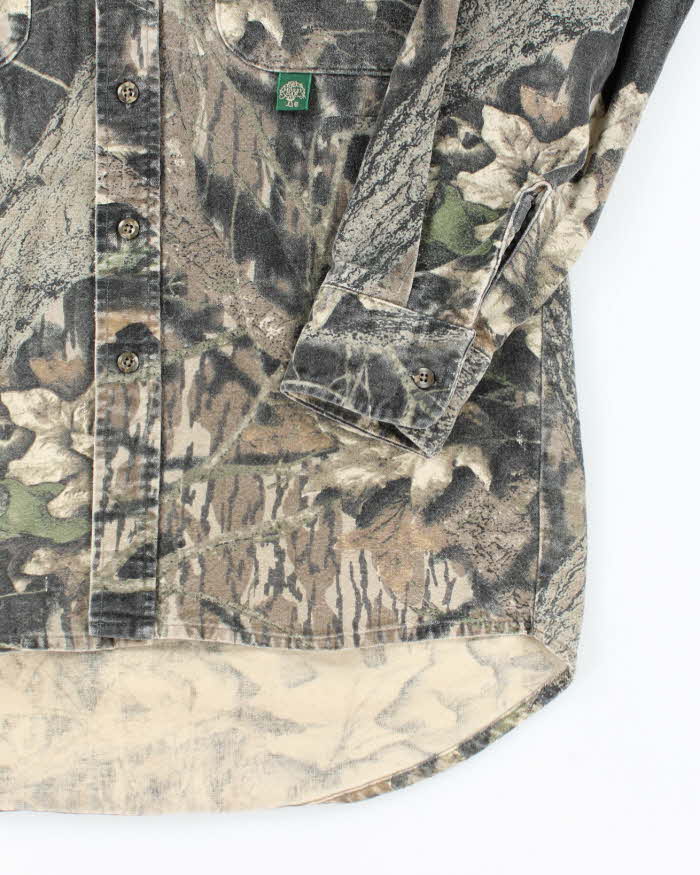 Vintage Y2K Mossy Oak Heavyweight Long Sleeve Shirt - M