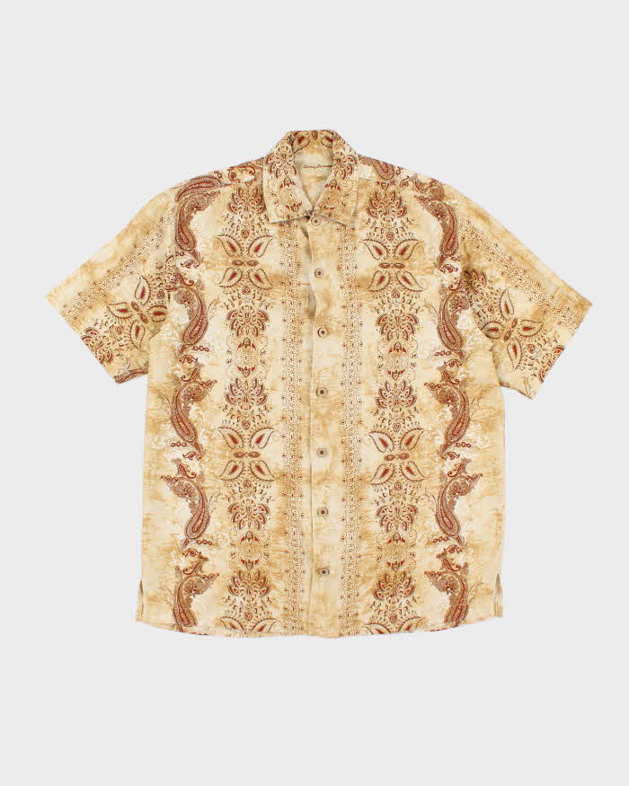 Vintage 2000's Tommy Bahama Patterned Short Sleeve Shirt - S