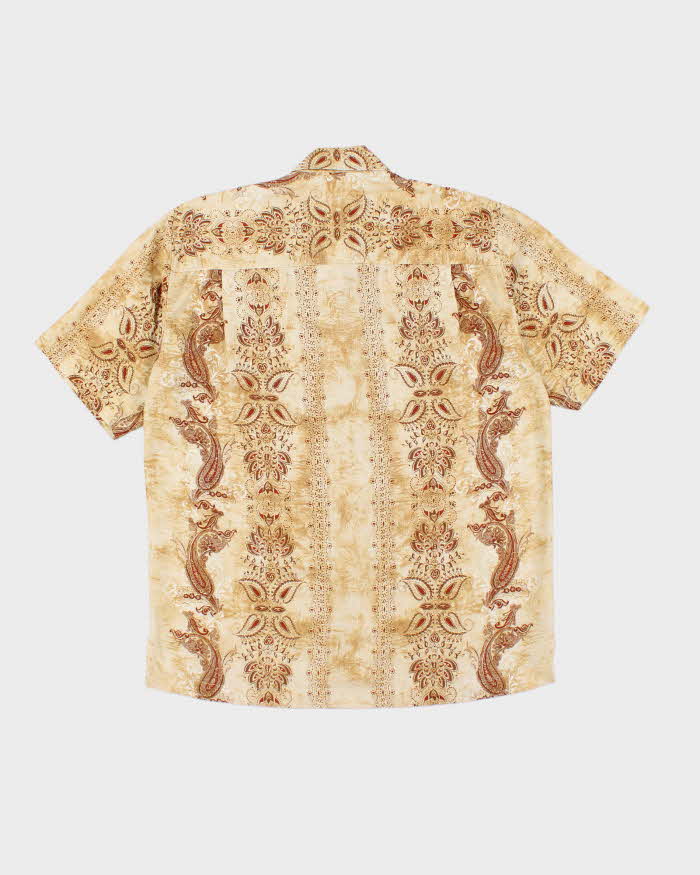 Vintage 2000's Tommy Bahama Patterned Short Sleeve Shirt - S