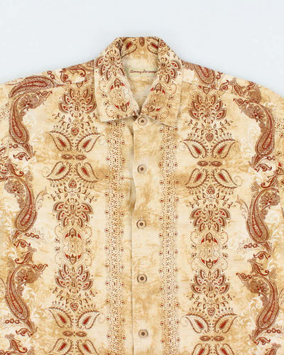 Vintage 2000's Tommy Bahama Patterned Short Sleeve Shirt - S