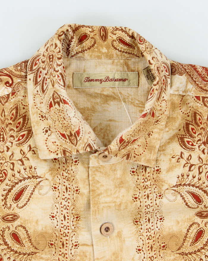 Vintage 2000's Tommy Bahama Patterned Short Sleeve Shirt - S