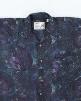Vintage 90's Nino Foriew Silk Patterned Short Sleeve Shirt - M