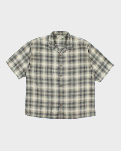 Vintage Tommy Bahama Silk Check Shirt - XL