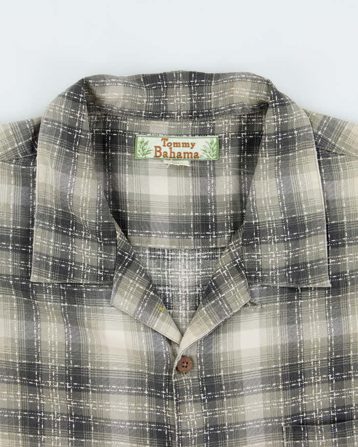 Vintage Tommy Bahama Silk Check Shirt - XL