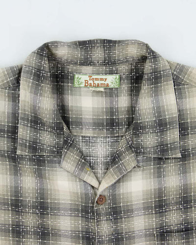 Vintage Tommy Bahama Silk Check Shirt - XL