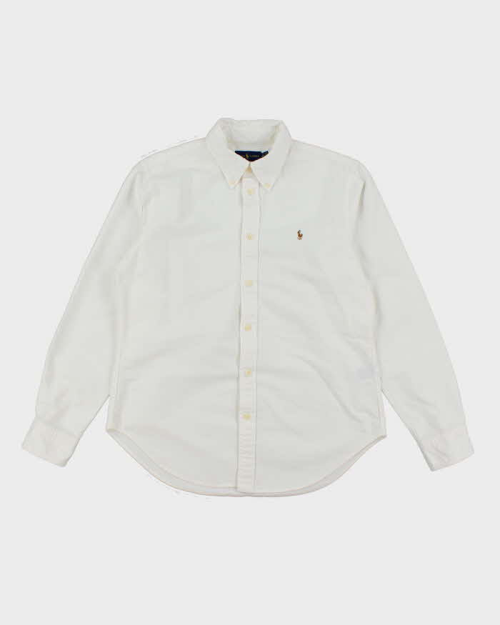 Vintage 2000's Ralph Lauren Heavyweight White Long Sleeve Shirt - M