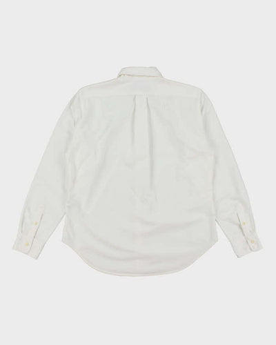Vintage 2000's Ralph Lauren Heavyweight White Long Sleeve Shirt - M