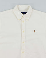 Vintage 2000's Ralph Lauren Heavyweight White Long Sleeve Shirt - M
