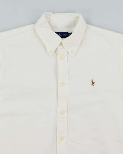 Vintage 2000's Ralph Lauren Heavyweight White Long Sleeve Shirt - M