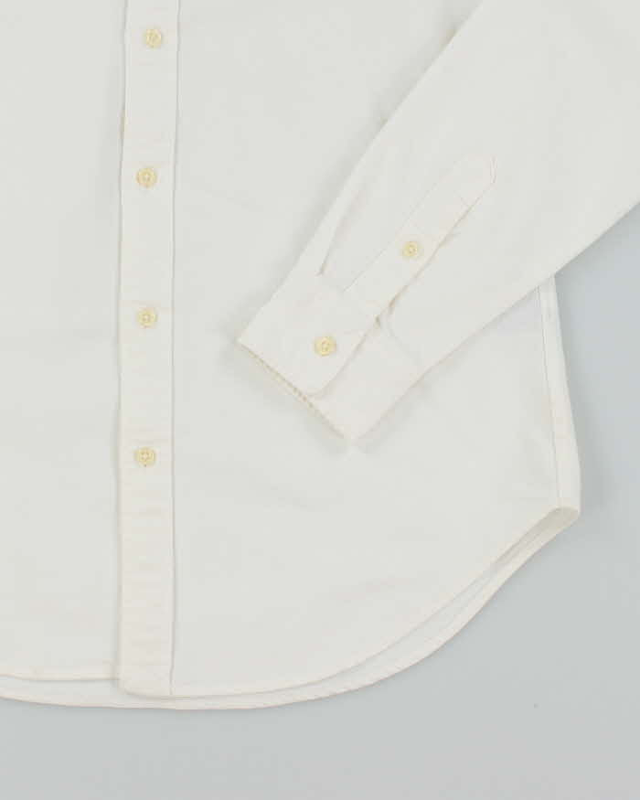 Vintage 2000's Ralph Lauren Heavyweight White Long Sleeve Shirt - M