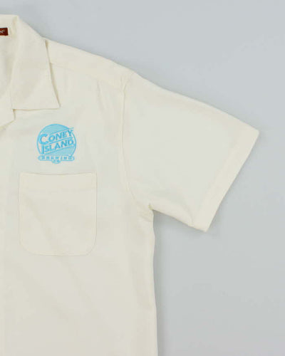Vintage 2000's Coney Island Brewing Embroidered Hawaiian Shirt -  M
