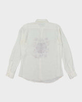 Vintage 90's Etro Lightweight Flower Graphic Long Sleeve Shirt - XL