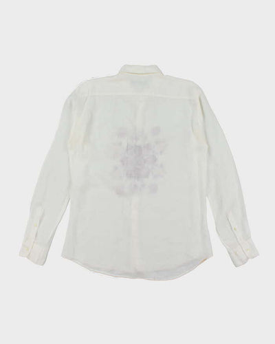 Vintage 90's Etro Lightweight Flower Graphic Long Sleeve Shirt - XL