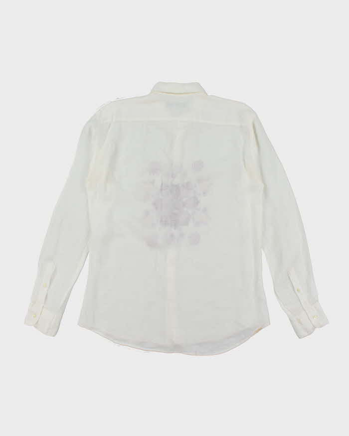 Vintage 90's Etro Lightweight Flower Graphic Long Sleeve Shirt - XL