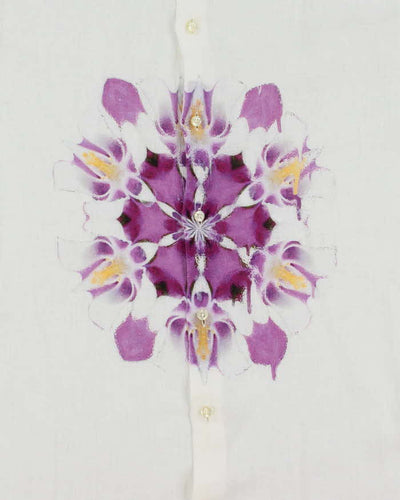 Vintage 90's Etro Lightweight Flower Graphic Long Sleeve Shirt - XL