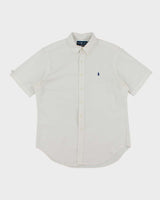 Vintage 2000's Ralph Lauren Small Horse Embroidered Short Sleeve Shirt - L