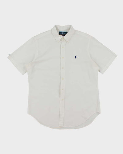Vintage 2000's Ralph Lauren Small Horse Embroidered Short Sleeve Shirt - L