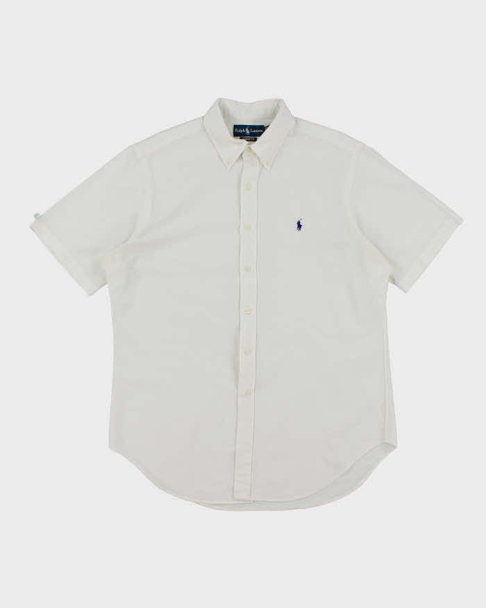 Vintage 2000's Ralph Lauren Small Horse Embroidered Short Sleeve Shirt - L