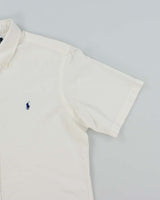 Vintage 2000's Ralph Lauren Small Horse Embroidered Short Sleeve Shirt - L