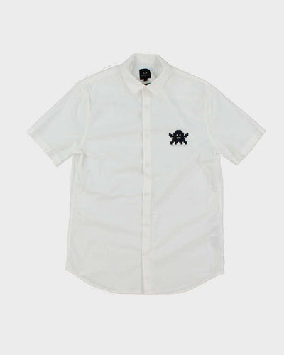 Vintage Y2K Armani Exchange Graphic Print Short Sleeve Shirt - S