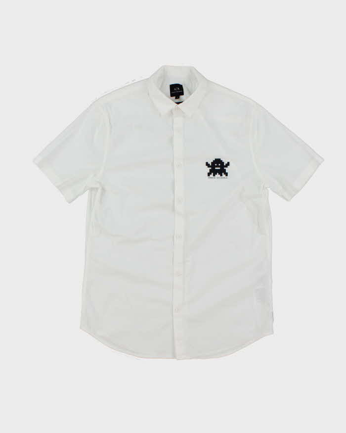 Vintage Y2K Armani Exchange Graphic Print Short Sleeve Shirt - S
