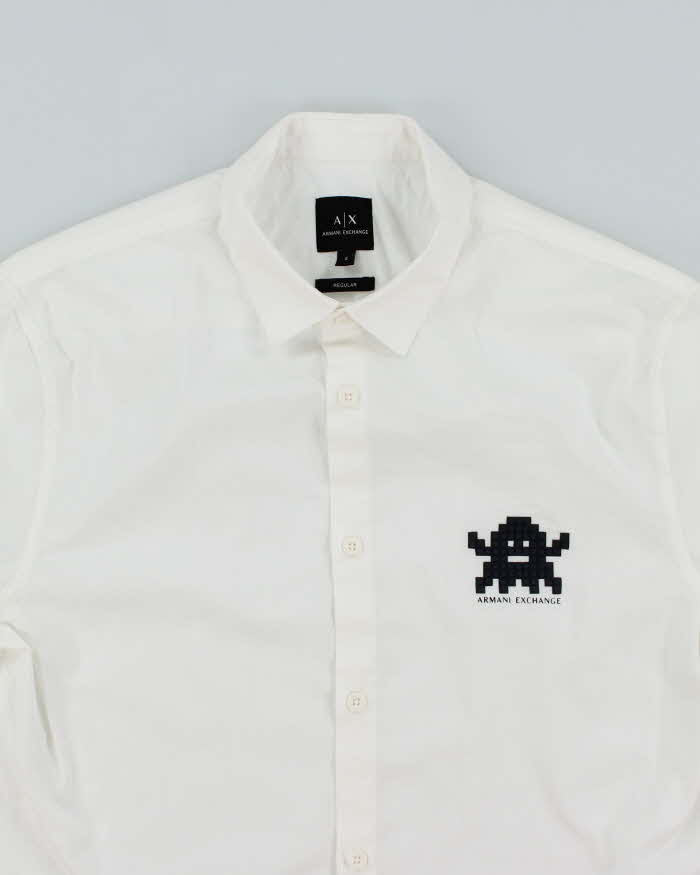 Vintage Y2K Armani Exchange Graphic Print Short Sleeve Shirt - S