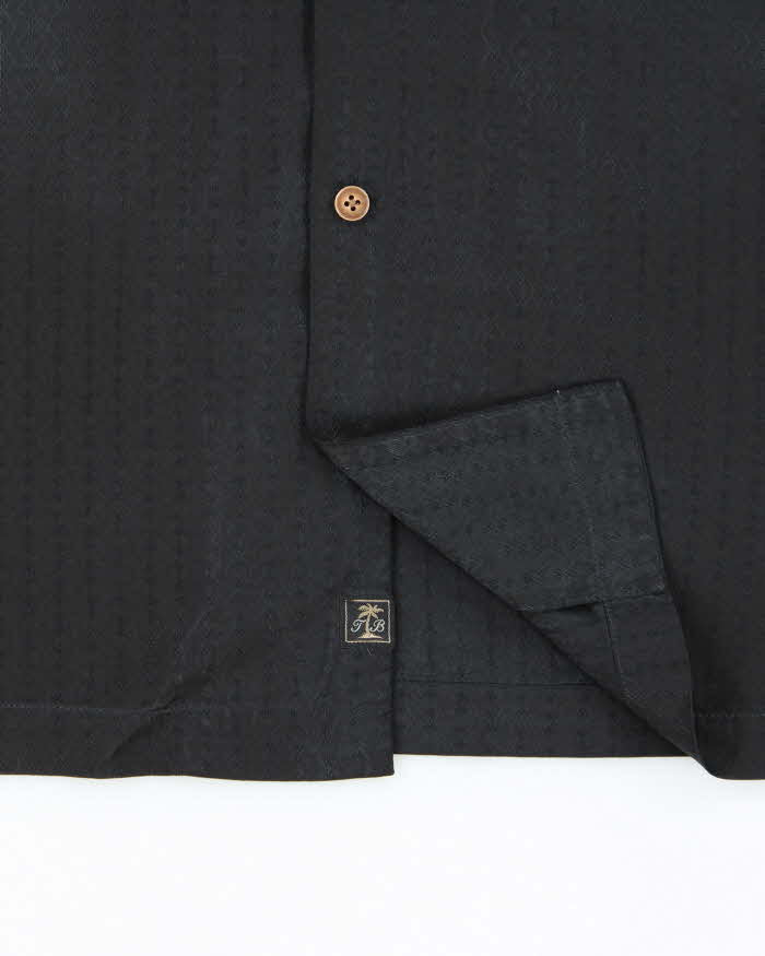 Vintage Tommy Bahama Silk Embroidered Hawaiian Shirt - XL