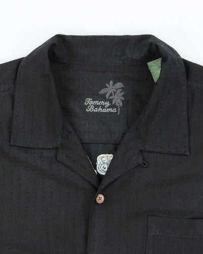 Vintage Tommy Bahama Silk Embroidered Hawaiian Shirt - XL