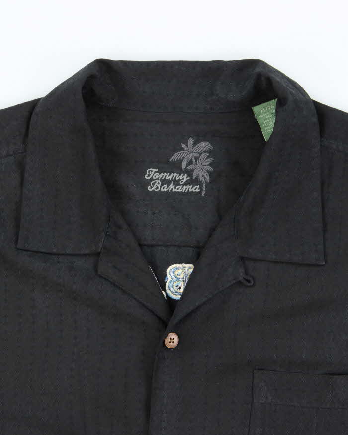 Vintage Tommy Bahama Silk Embroidered Hawaiian Shirt - XL