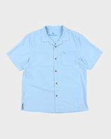 Vintage Tommy Bahama Plain Silk Hawaiian Shirt - L