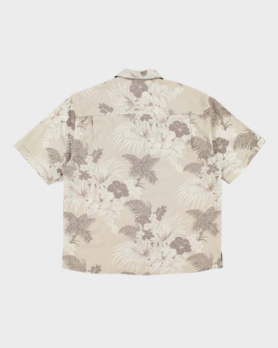 Vintage Jamaica Jaxx Floral Print Silk Hawaiian Shirt - L