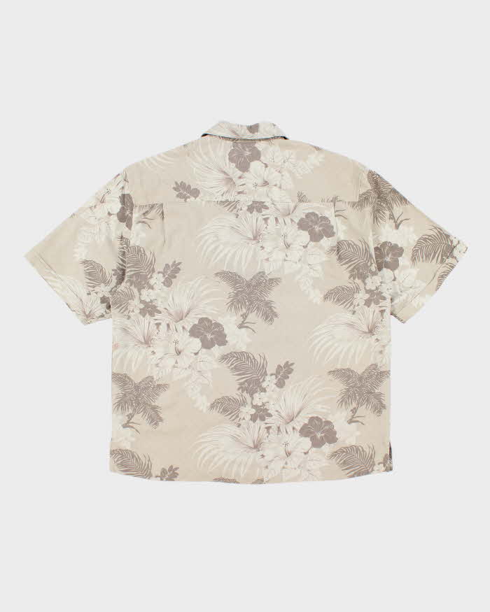 Vintage Jamaica Jaxx Floral Print Silk Hawaiian Shirt - L
