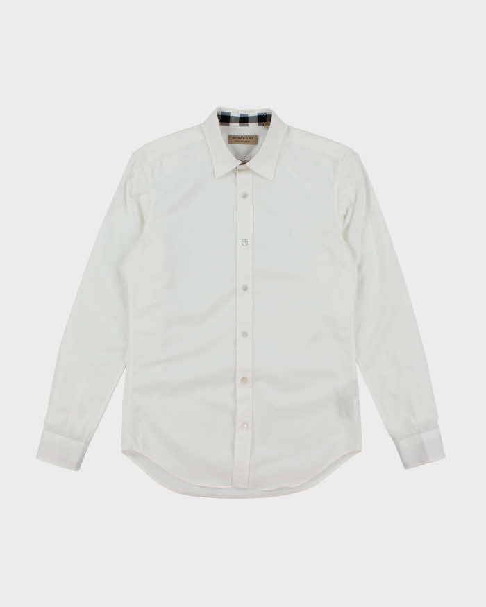 Vintage 2000's Burberry Hidden Nova Check Plain Long Sleeve Shirt - S