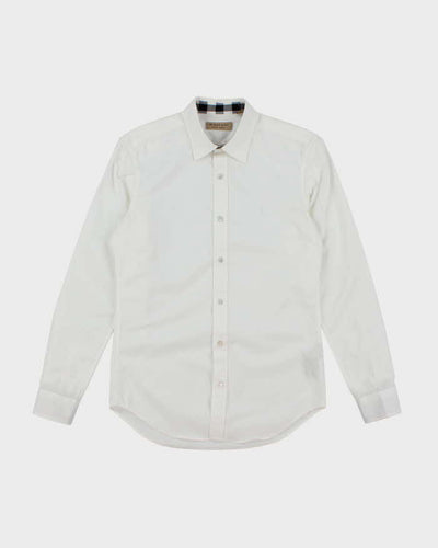 Vintage 2000's Burberry Hidden Nova Check Plain Long Sleeve Shirt - S