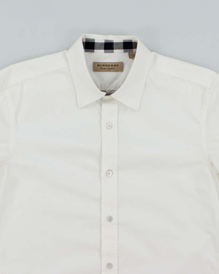 Vintage 2000's Burberry Hidden Nova Check Plain Long Sleeve Shirt - S